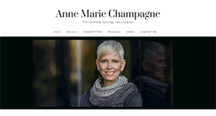 Desktop Screenshot of annemariechampagne.com