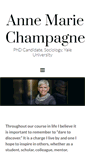 Mobile Screenshot of annemariechampagne.com